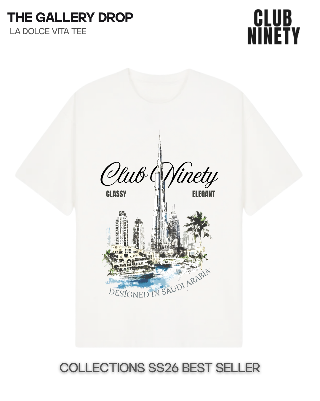 The Dubai box Tee - Club Ninety