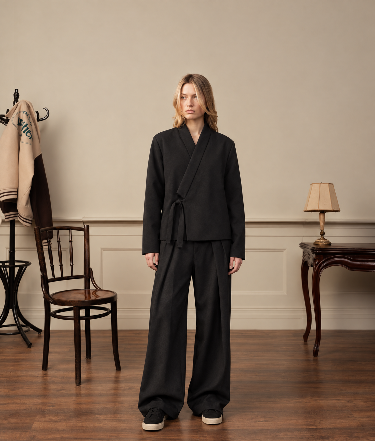 Kimono wrap set (jacket + pants) Women - Club Ninety