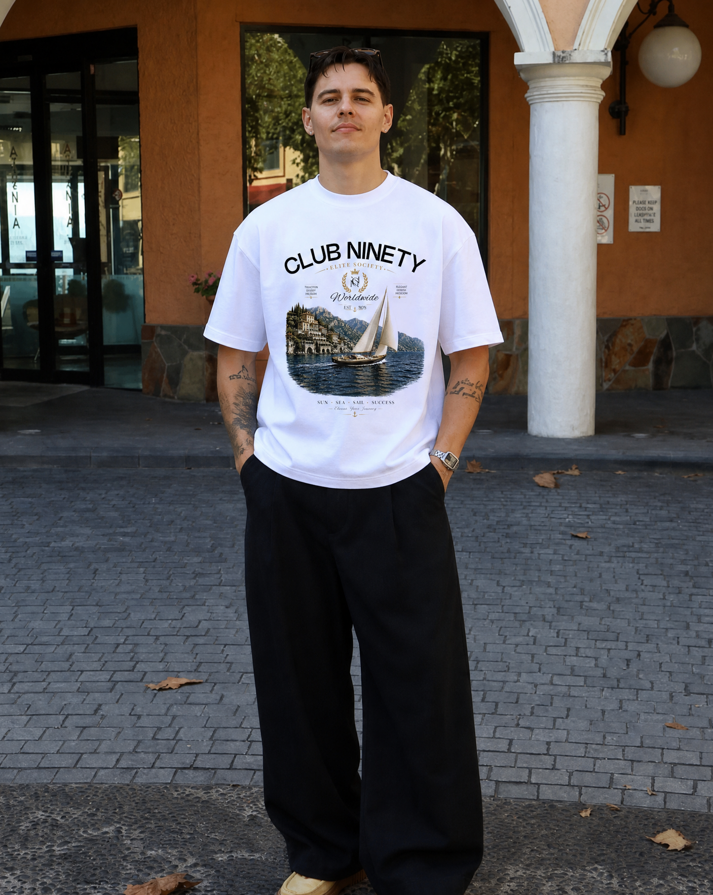 Sailing Oversized box Tee