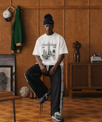 premium heavyweight wide leg jogger in Black