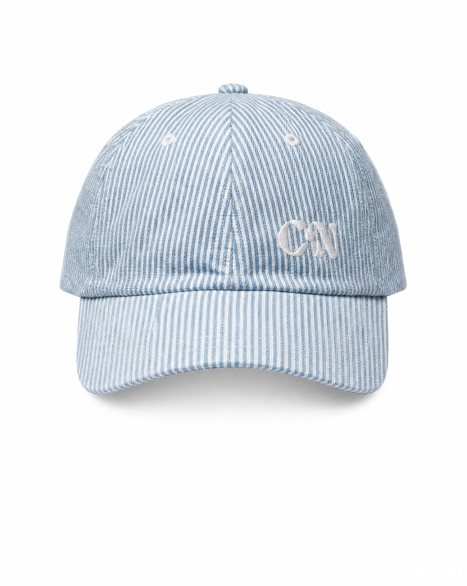 stripe baseball cap in blue