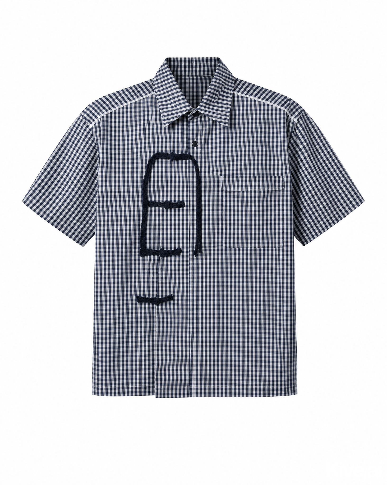 oversized wrap tie shirt in cotton look in gray
