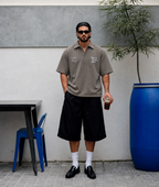 Club ninety relaxed fit shirt in brown checks