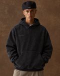 Premium Washed Black Hoodie