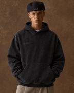 Premium Washed Black Hoodie