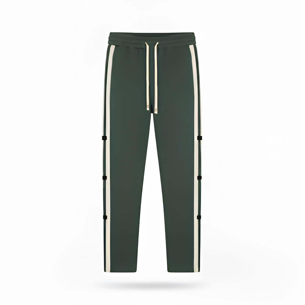 premium heavyweight wide leg jogger in green