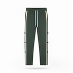 premium heavyweight wide leg jogger in green