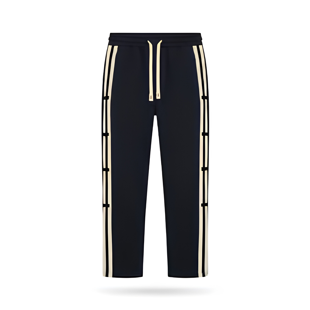 premium heavyweight wide leg jogger in Black