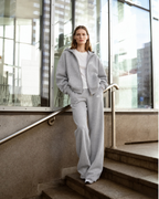 Gray marl Hoodie Set