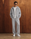 Gray marl Hoodie Set