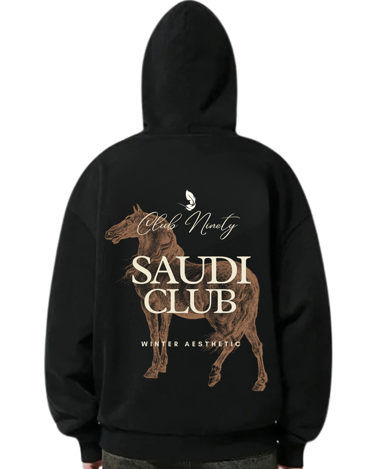 the Saudi Club Black Hoodie