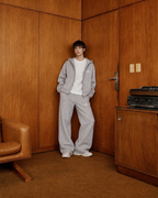 Gray marl Hoodie Set