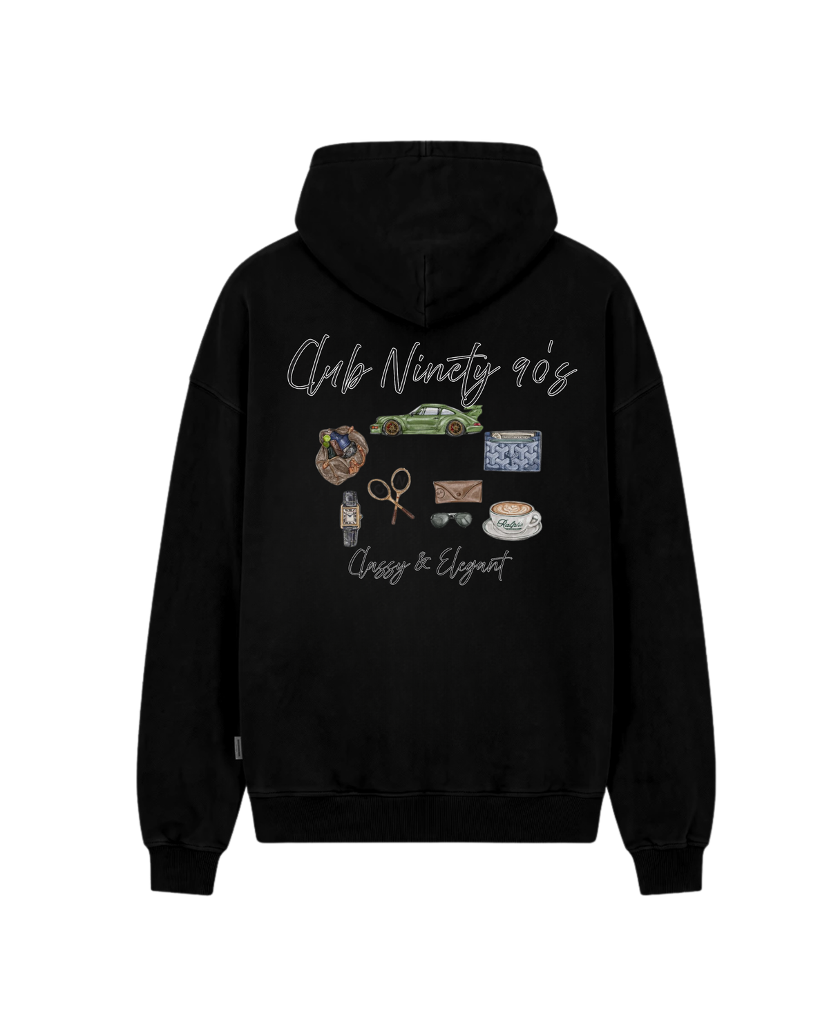 Old Money Black Hoodie