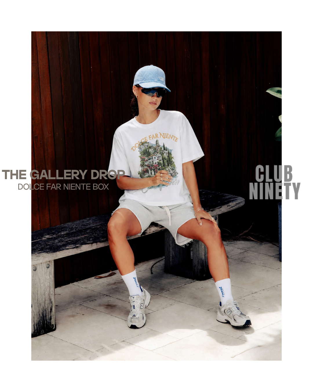 stripe baseball cap in blue