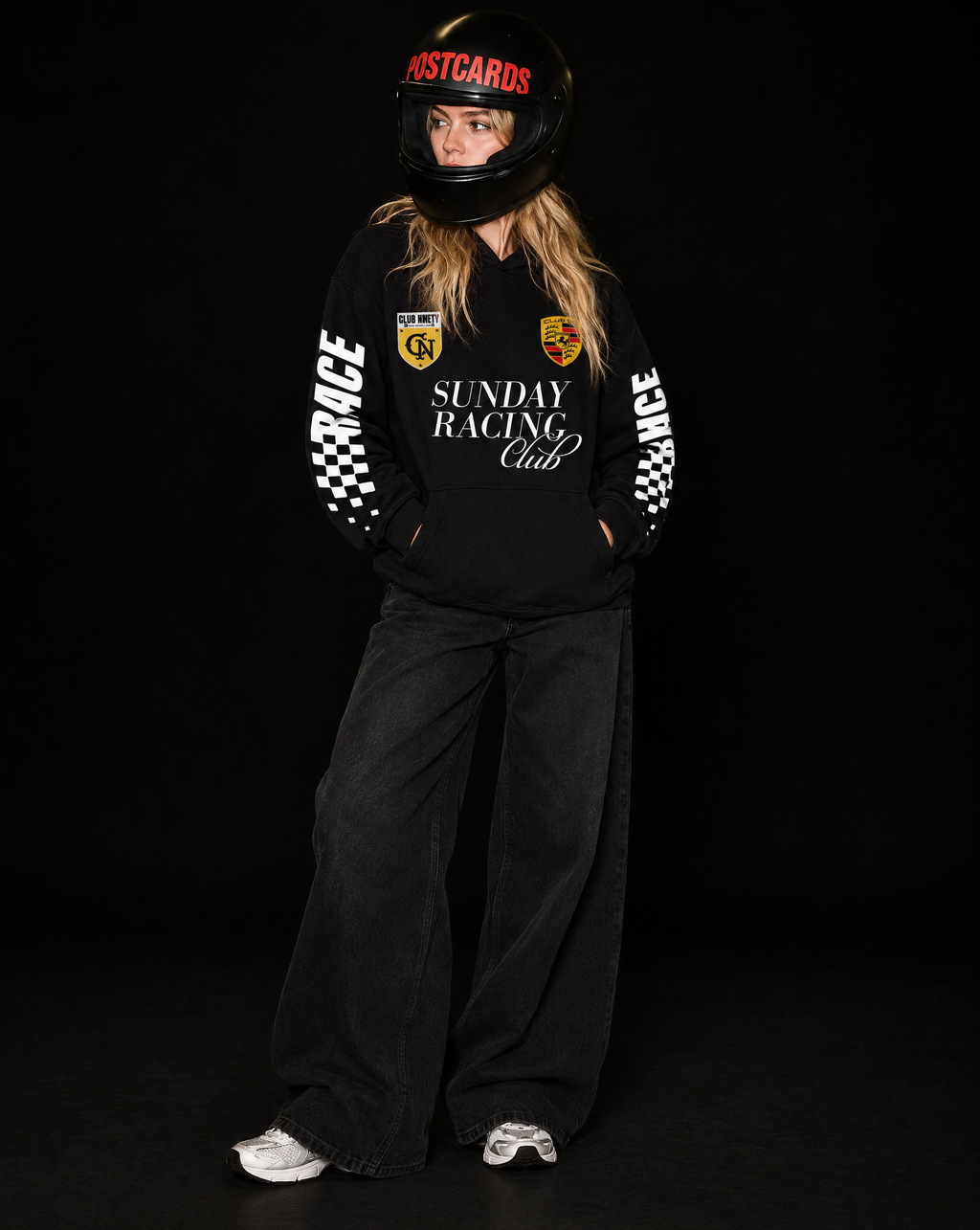 Sunday Racing Club  Black Hoodie